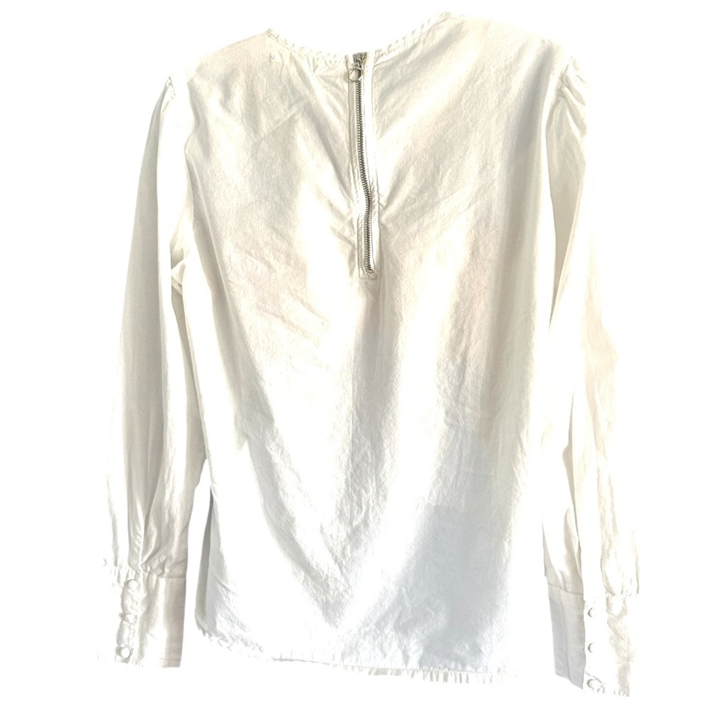 Bohme | White Embroidered Top Sz M EUC - Picture 5 of 12